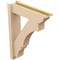 Ekena Millwork 6-in W x 22-in D x 30-in H Balboa Trad Rough Cedar Woodgrain TimberThane Outlooker, Primed Tan OUTUR060X22X30BOA04RCPR - alternate 4